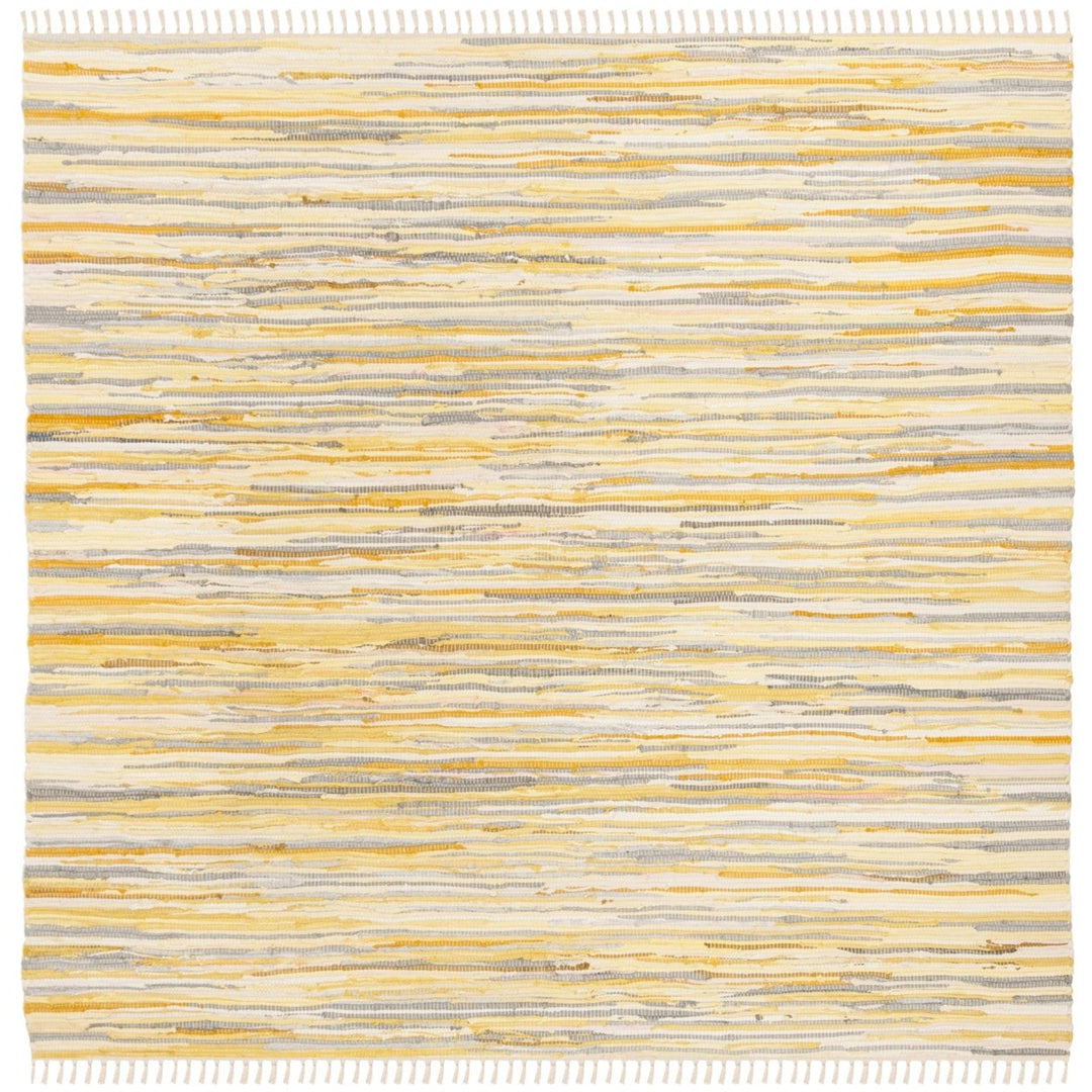 SAFAVIEH Rag Rug RAR129N Handwoven Gold / Multi Rug Image 1