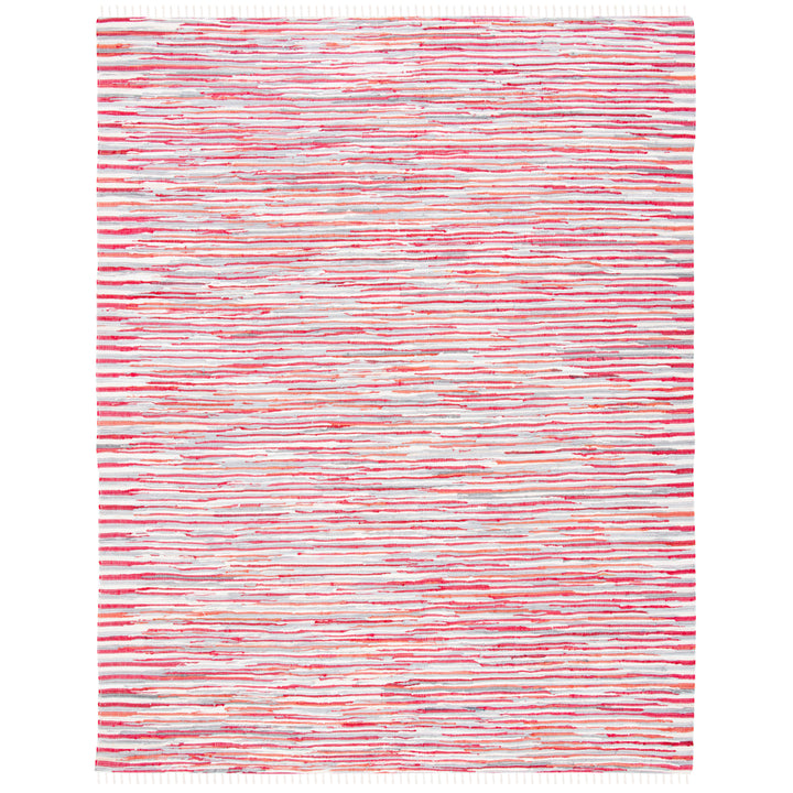 SAFAVIEH Rag Rug RAR129R Handwoven Red / Multi Rug Image 1