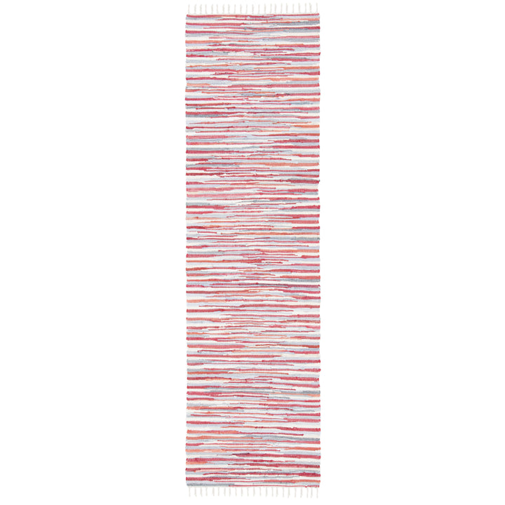 SAFAVIEH Rag Rug RAR129R Handwoven Red / Multi Rug Image 3