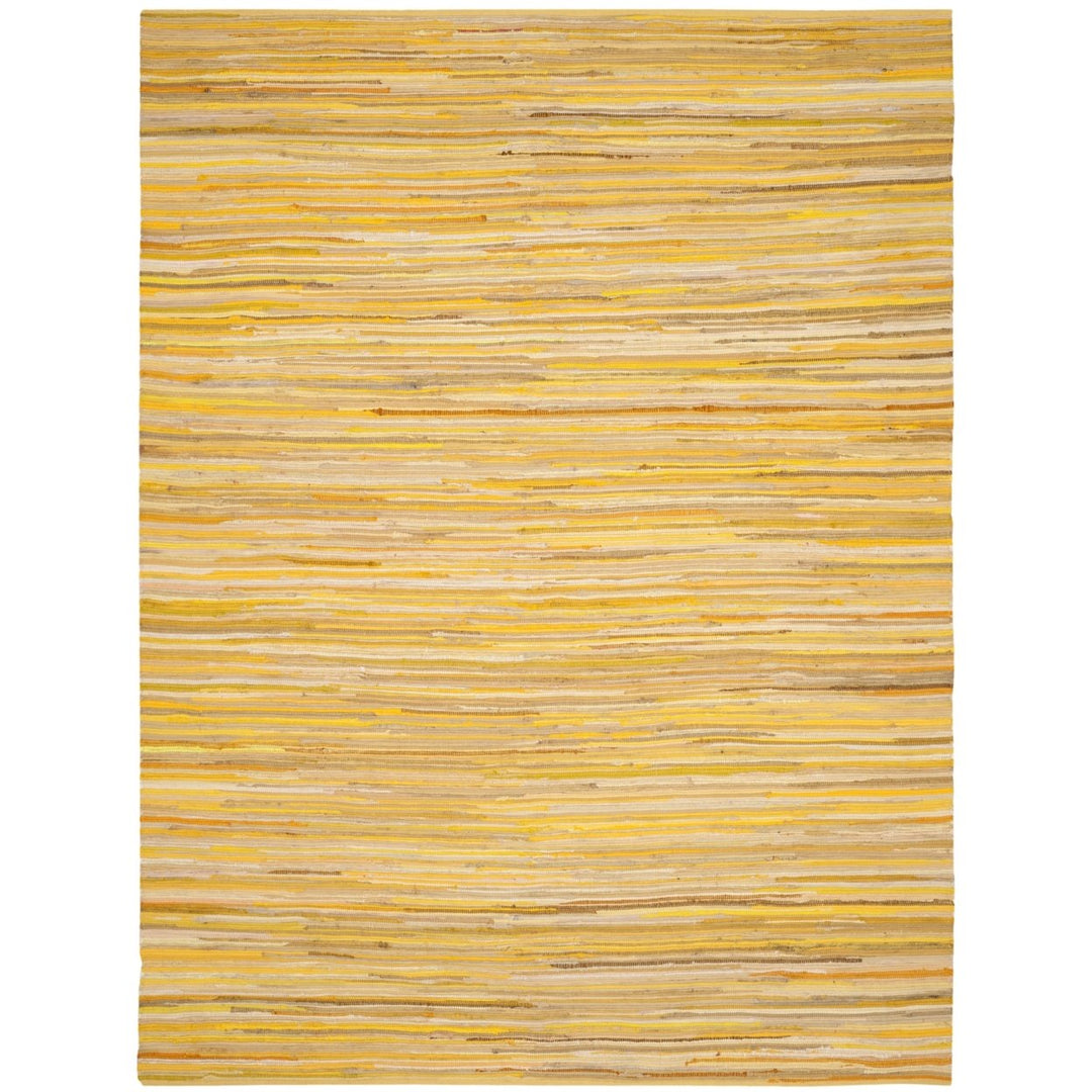 SAFAVIEH Rag Rug RAR130H Handwoven Yellow / Multi Rug Image 1