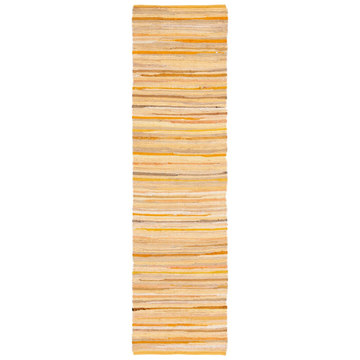 SAFAVIEH Rag Rug RAR130H Handwoven Yellow / Multi Rug Image 1