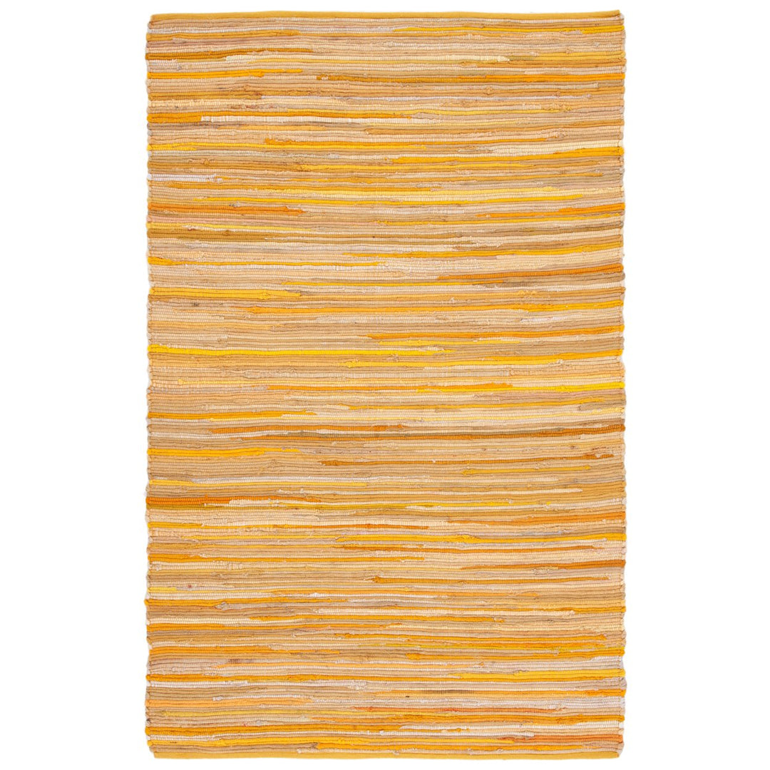 SAFAVIEH Rag Rug RAR130H Handwoven Yellow / Multi Rug Image 5