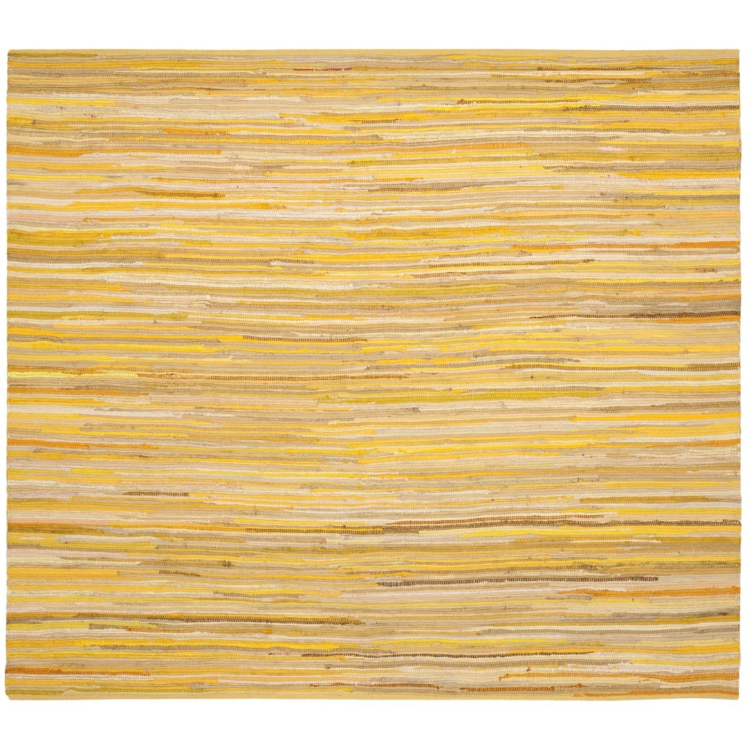 SAFAVIEH Rag Rug RAR130H Handwoven Yellow / Multi Rug Image 7