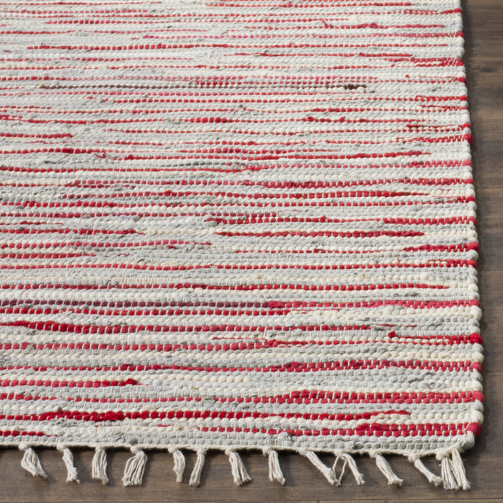 SAFAVIEH Rag Rug RAR129R Handwoven Red / Multi Rug Image 11