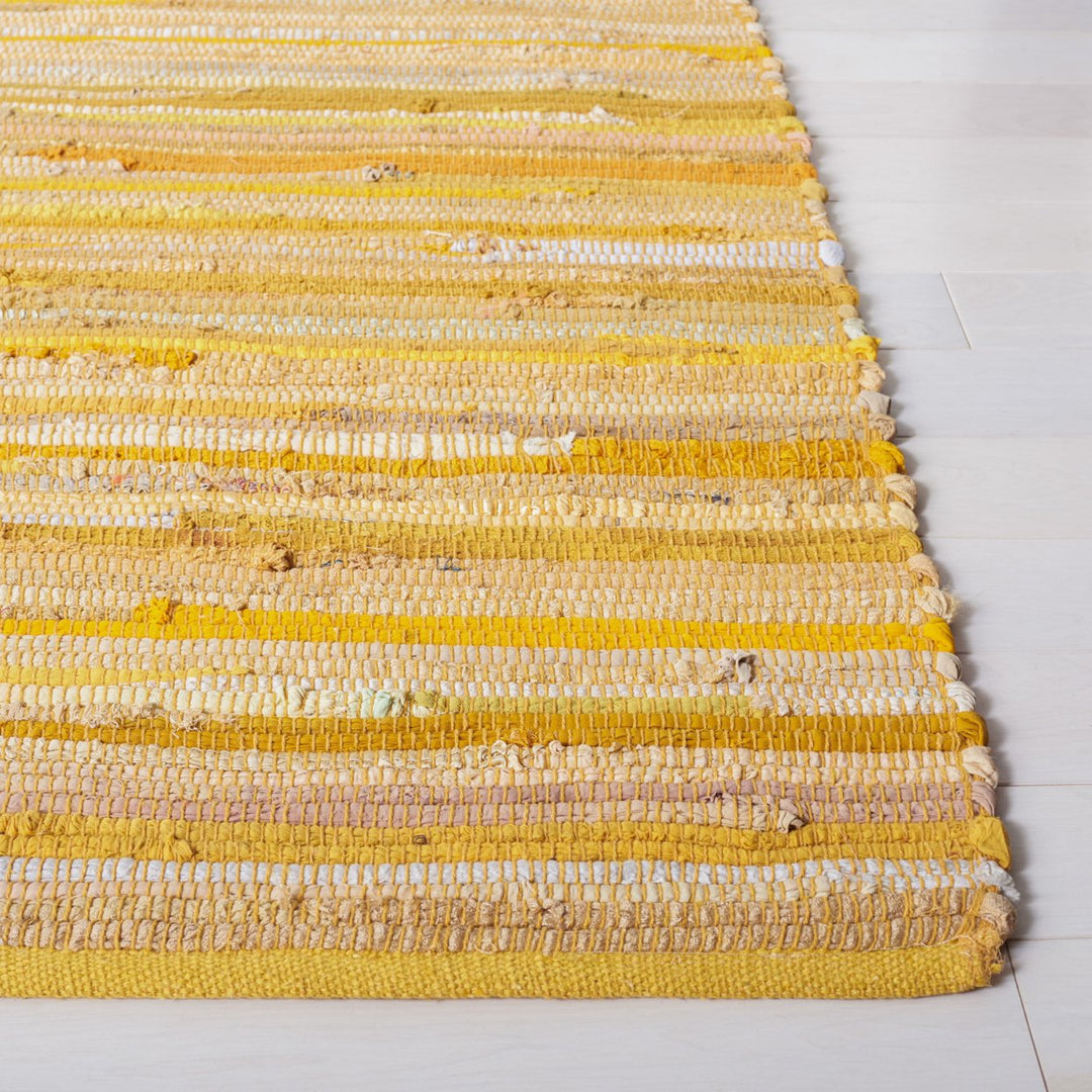 SAFAVIEH Rag Rug RAR130H Handwoven Yellow / Multi Rug Image 10