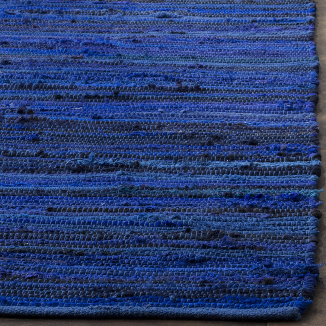 SAFAVIEH Rag Rug RAR130B Handwoven Blue / Multi Rug Image 10