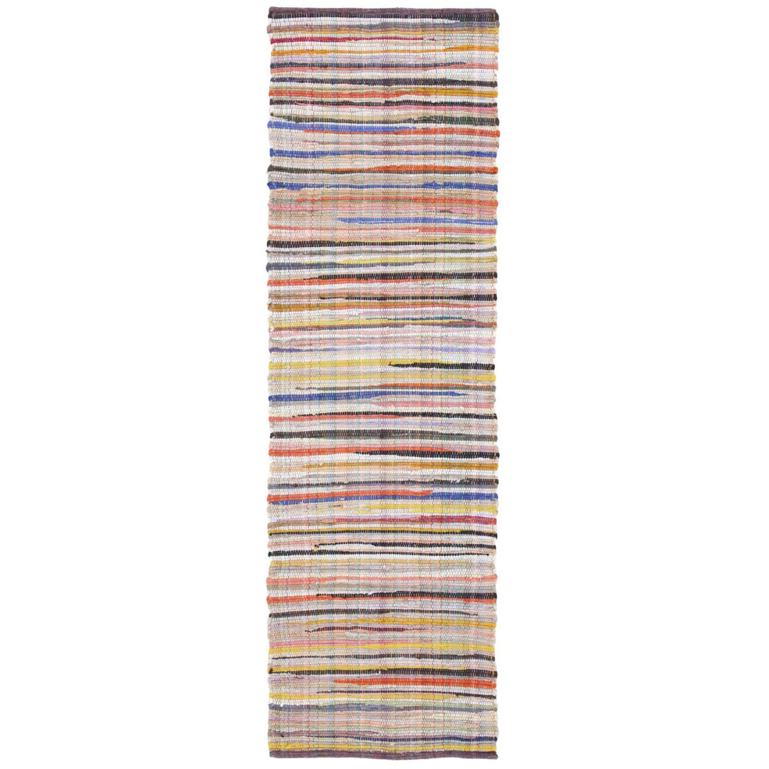 SAFAVIEH Rag Rug RAR240A Handwoven Ivory / Multi Rug Image 1