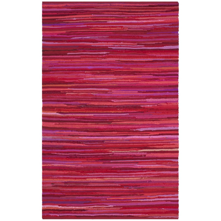 SAFAVIEH Rag Rug RAR130R Handwoven Red / Multi Rug Image 1