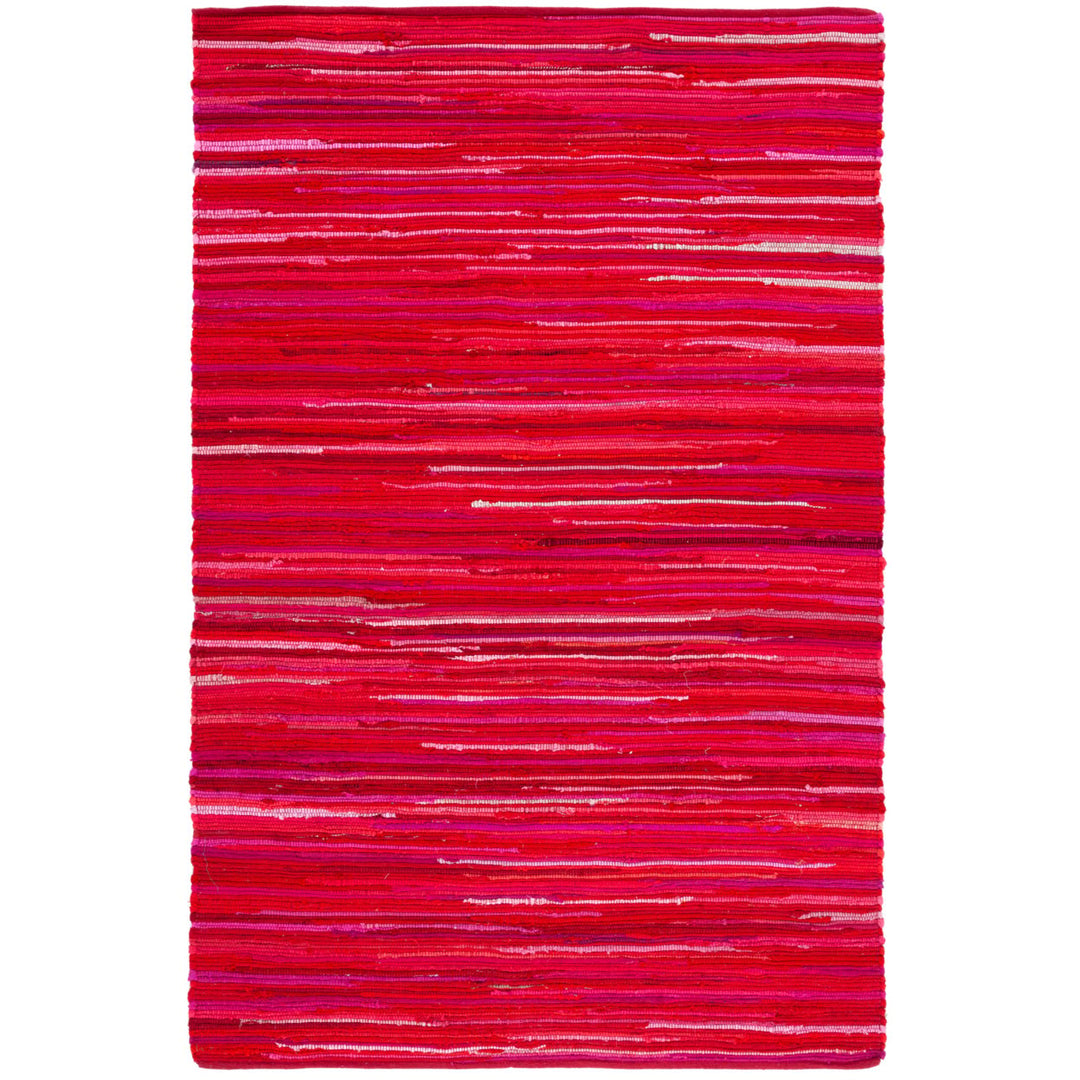 SAFAVIEH Rag Rug RAR130R Handwoven Red / Multi Rug Image 1