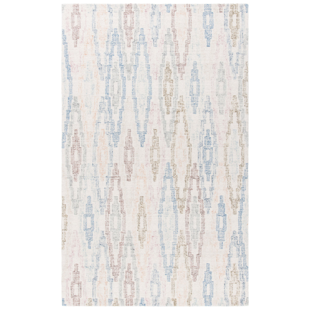 SAFAVIEH Rodeo Drive Collection RD101M Ivory / Blue Rug Image 1