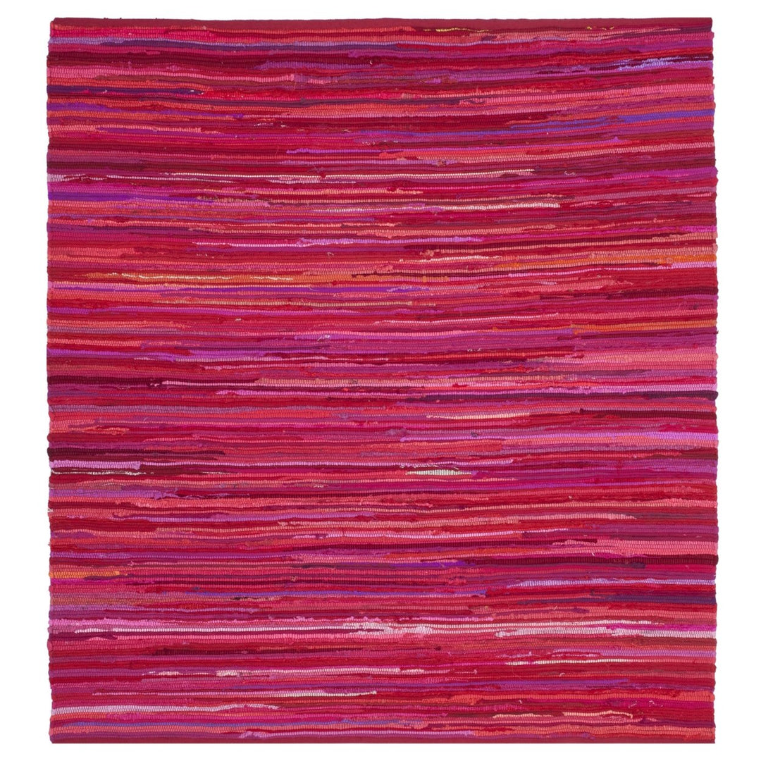 SAFAVIEH Rag Rug RAR130R Handwoven Red / Multi Rug Image 1