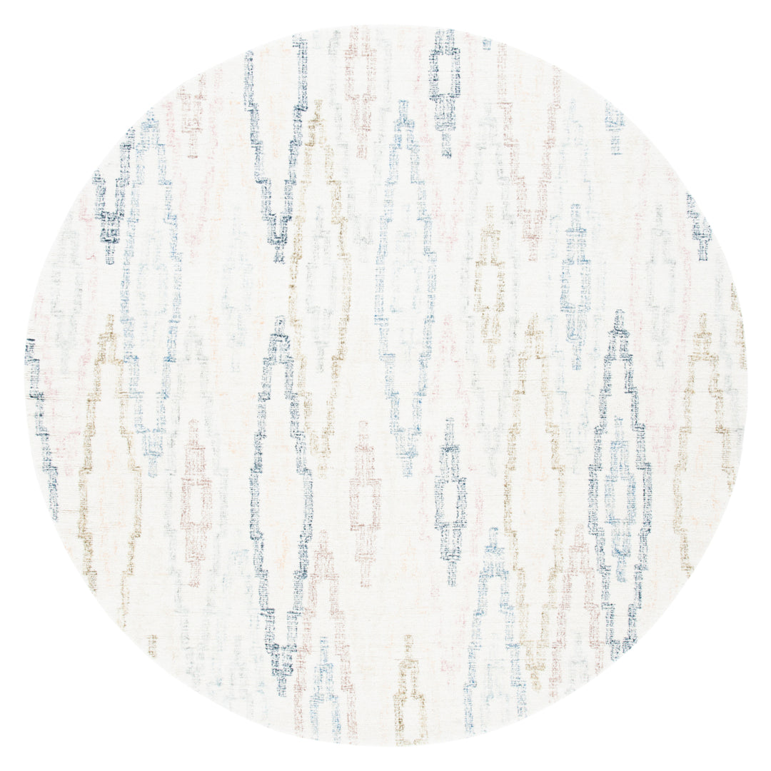 SAFAVIEH Rodeo Drive Collection RD101M Ivory / Blue Rug Image 4