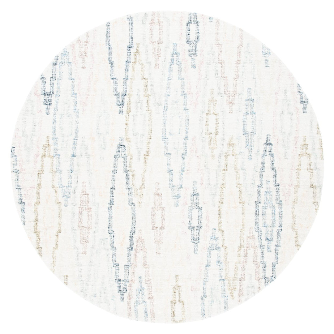 SAFAVIEH Rodeo Drive Collection RD101M Ivory / Blue Rug Image 1
