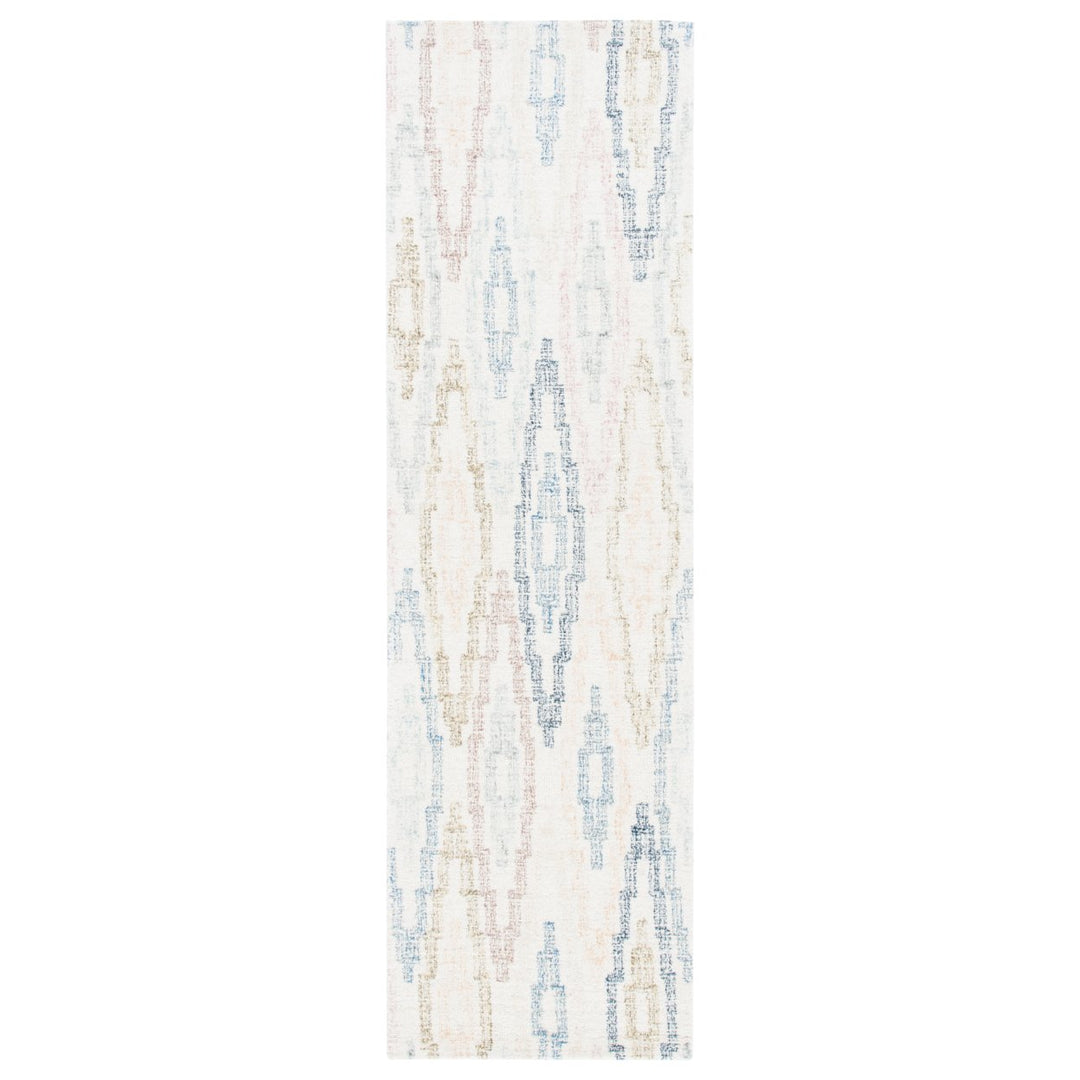 SAFAVIEH Rodeo Drive Collection RD101M Ivory / Blue Rug Image 1