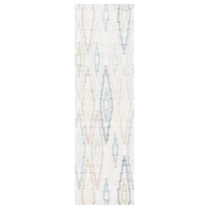 SAFAVIEH Rodeo Drive Collection RD101M Ivory / Blue Rug Image 1