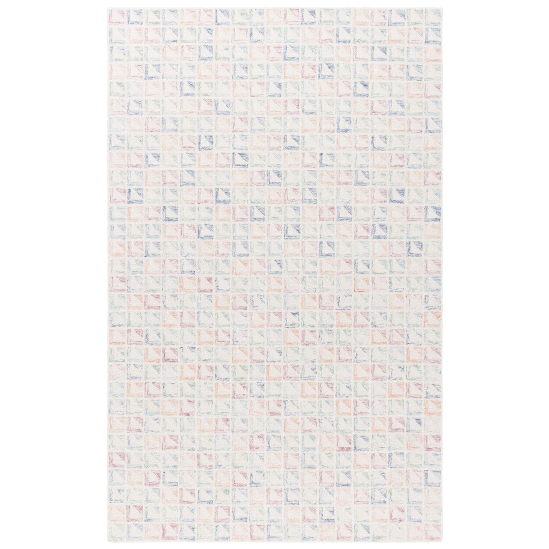 SAFAVIEH Rodeo Drive Collection RD102M Ivory / Blue Rug Image 1