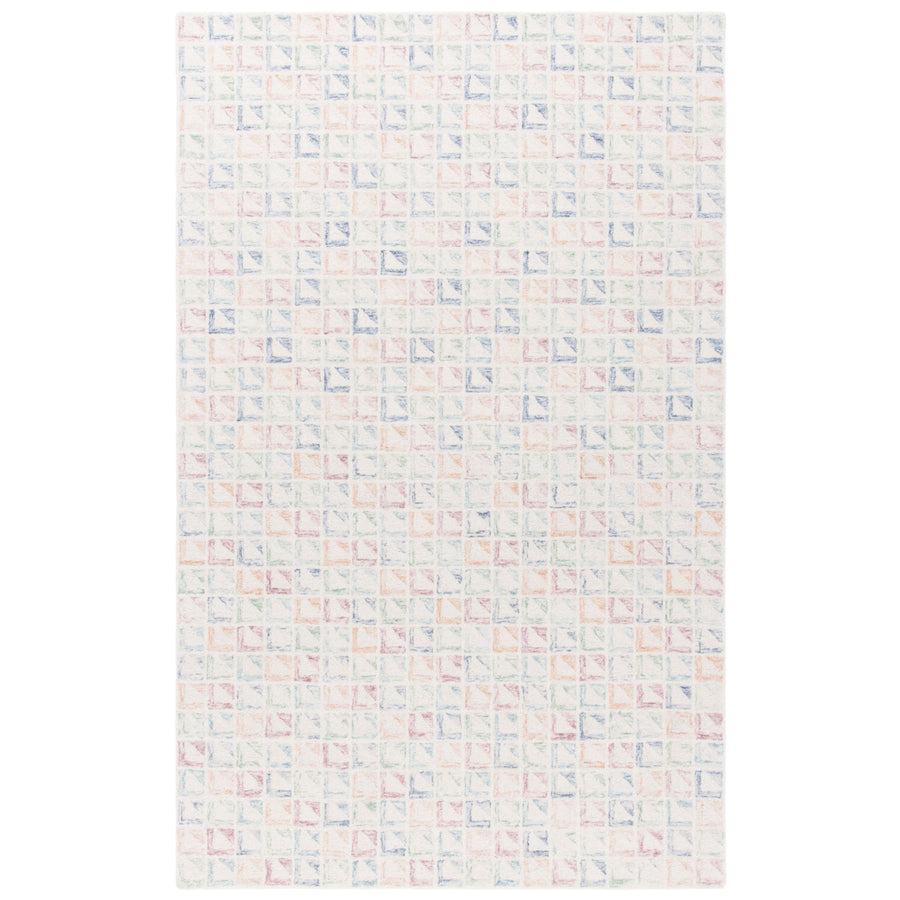 SAFAVIEH Rodeo Drive Collection RD102M Ivory / Blue Rug Image 1