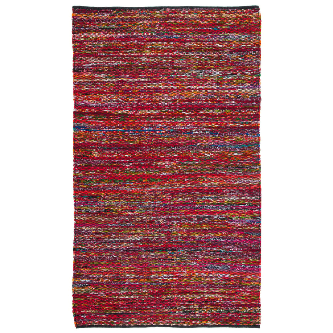 SAFAVIEH Rag Rug RAR250H Handwoven Fuchsia / Black Rug Image 10