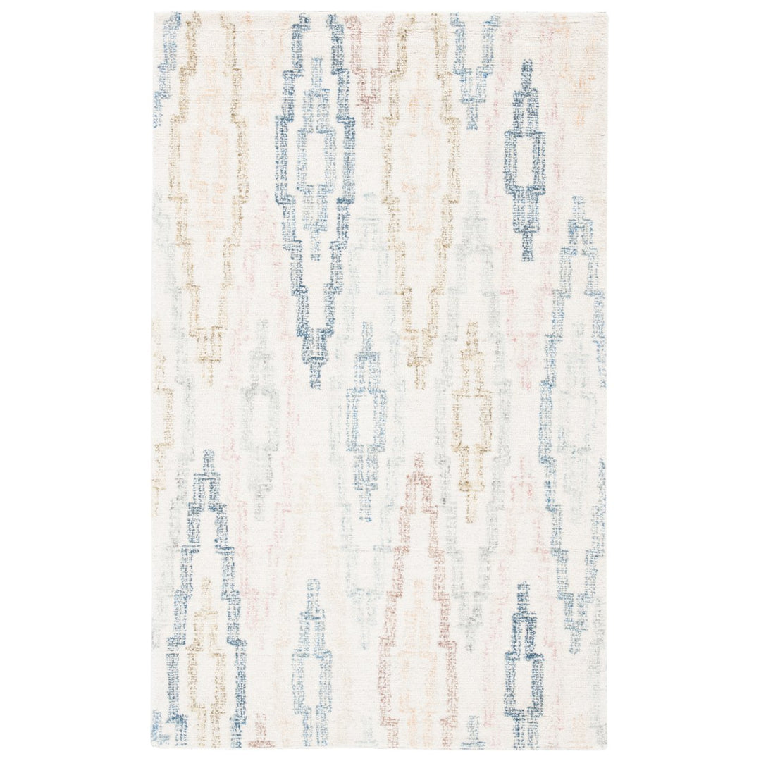 SAFAVIEH Rodeo Drive Collection RD101M Ivory / Blue Rug Image 1