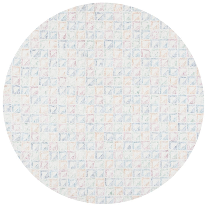 SAFAVIEH Rodeo Drive Collection RD102M Ivory / Blue Rug Image 1