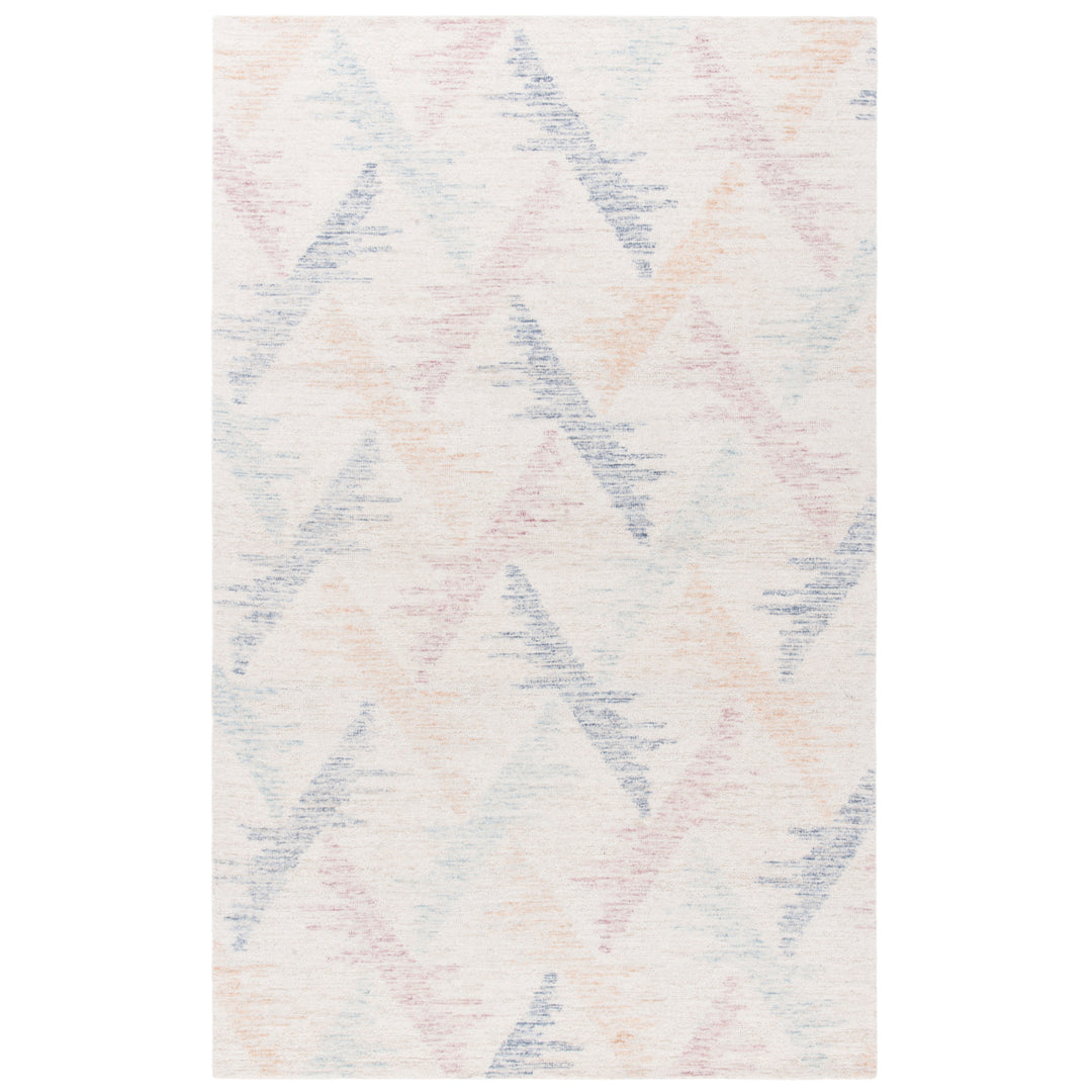 SAFAVIEH Rodeo Drive Collection RD103M Ivory / Blue Rug Image 1