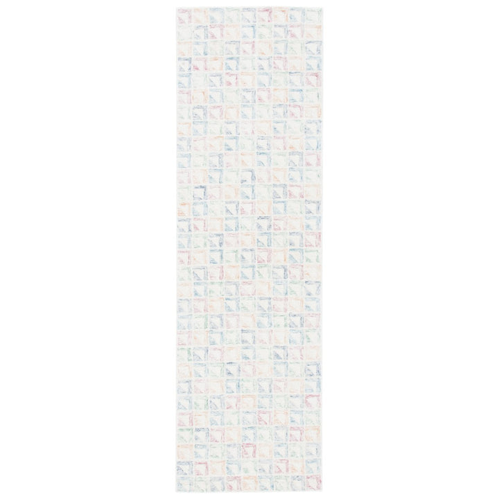 SAFAVIEH Rodeo Drive Collection RD102M Ivory / Blue Rug Image 1