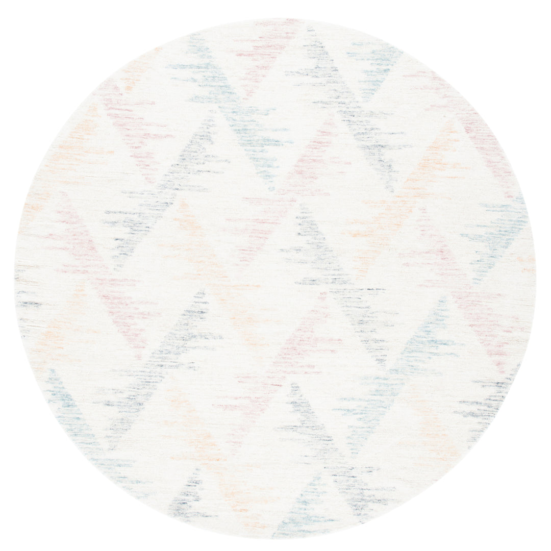 SAFAVIEH Rodeo Drive Collection RD103M Ivory / Blue Rug Image 4