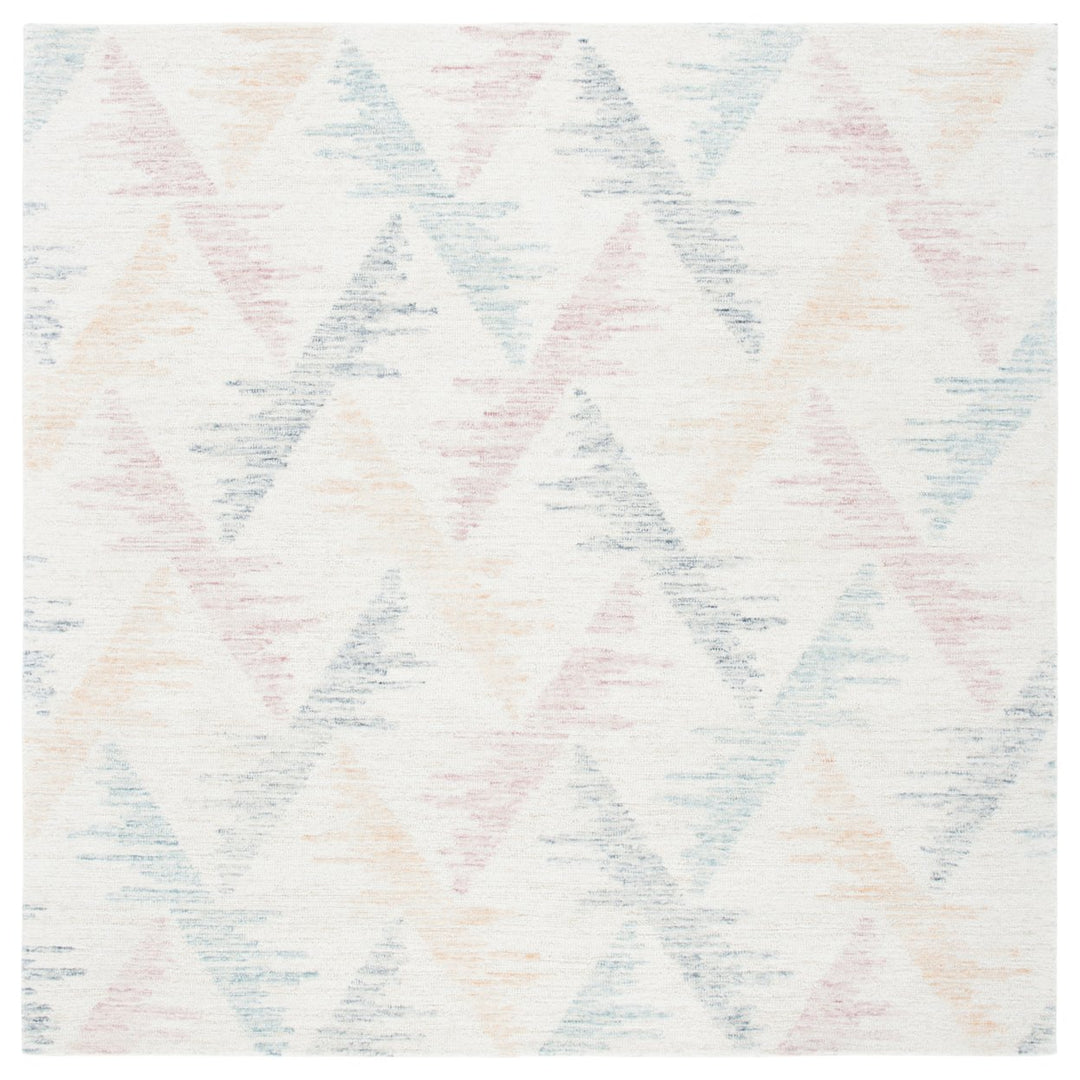 SAFAVIEH Rodeo Drive Collection RD103M Ivory / Blue Rug Image 1