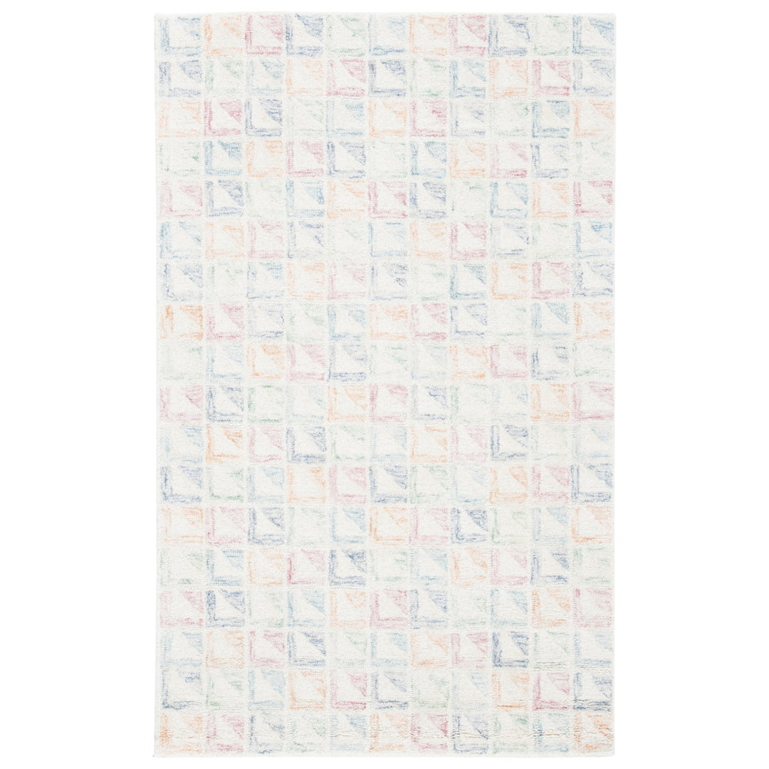 SAFAVIEH Rodeo Drive Collection RD102M Ivory / Blue Rug Image 9