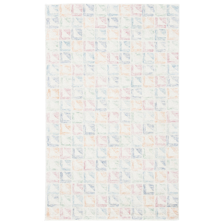 SAFAVIEH Rodeo Drive Collection RD102M Ivory / Blue Rug Image 9