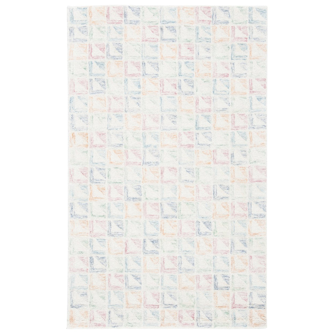 SAFAVIEH Rodeo Drive Collection RD102M Ivory / Blue Rug Image 1