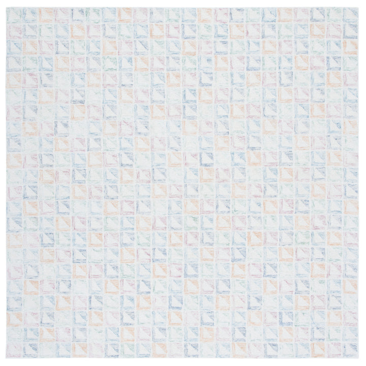 SAFAVIEH Rodeo Drive Collection RD102M Ivory / Blue Rug Image 10