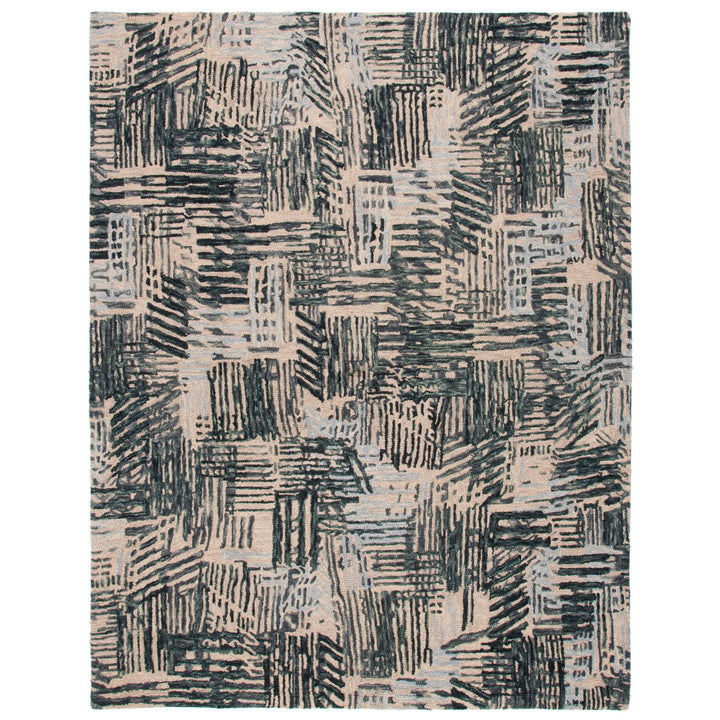 SAFAVIEH Rodeo Drive RD551Z Handmade Black / Ivory Rug Image 1