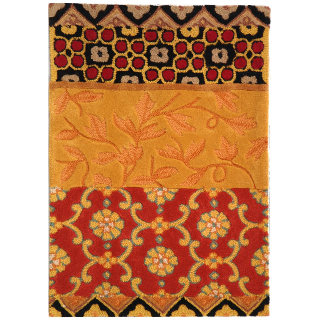 SAFAVIEH Rodeo Drive RD622K Handmade Rust / Gold Rug Image 2