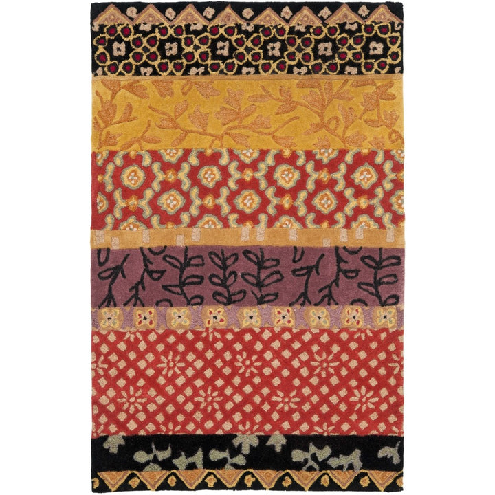 SAFAVIEH Rodeo Drive RD622K Handmade Rust / Gold Rug Image 4