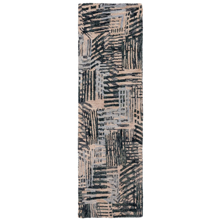 SAFAVIEH Rodeo Drive RD551Z Handmade Black / Ivory Rug Image 1