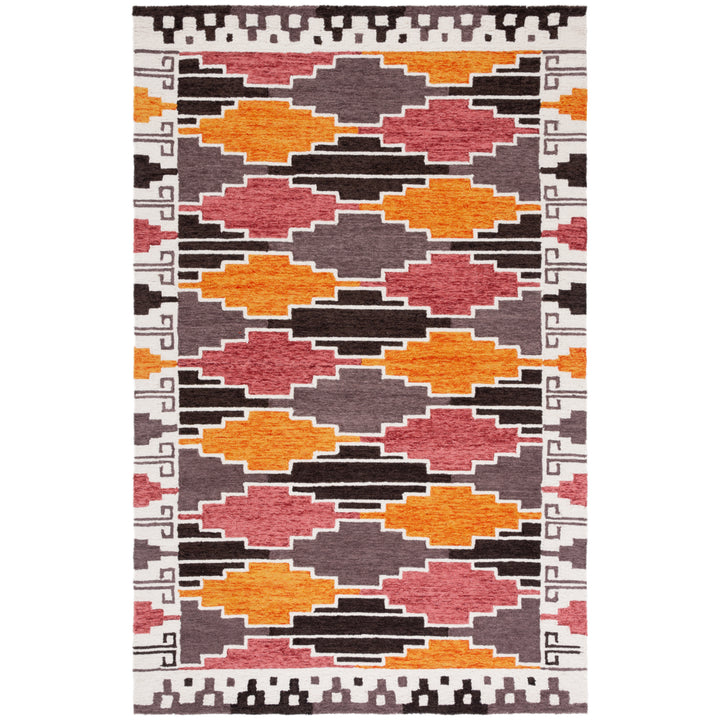 SAFAVIEH Rodeo Drive RD913Z Handmade Black / Rust Rug Image 1