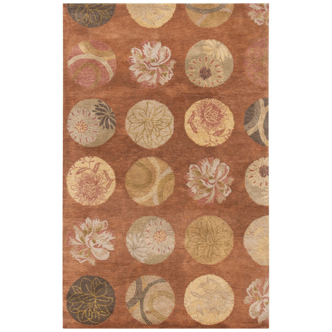 SAFAVIEH Rodeo Drive RD954A Light Brown / Multi Rug Image 1