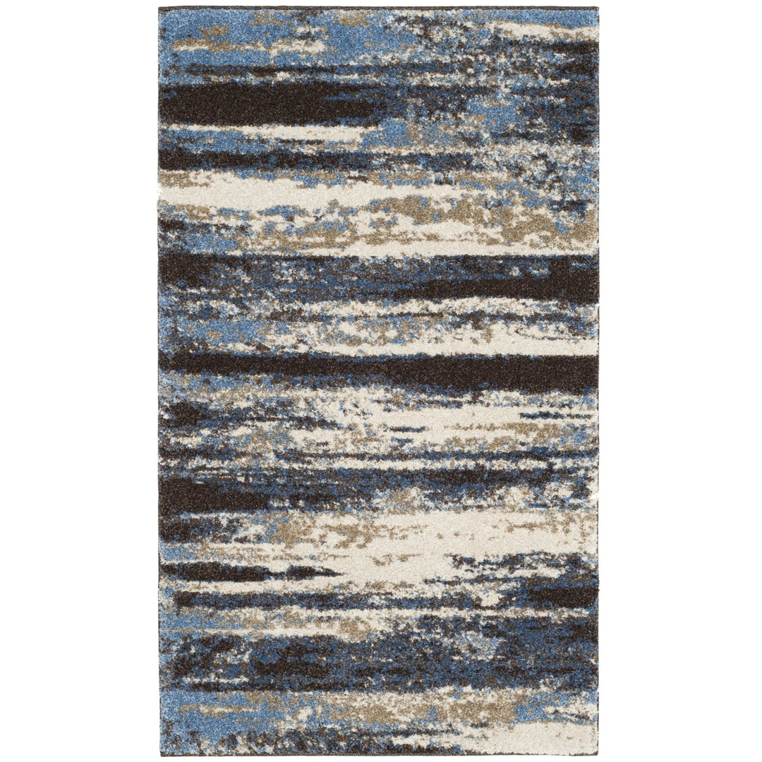 SAFAVIEH Retro Collection RET2138-1165 Cream / Blue Rug Image 1