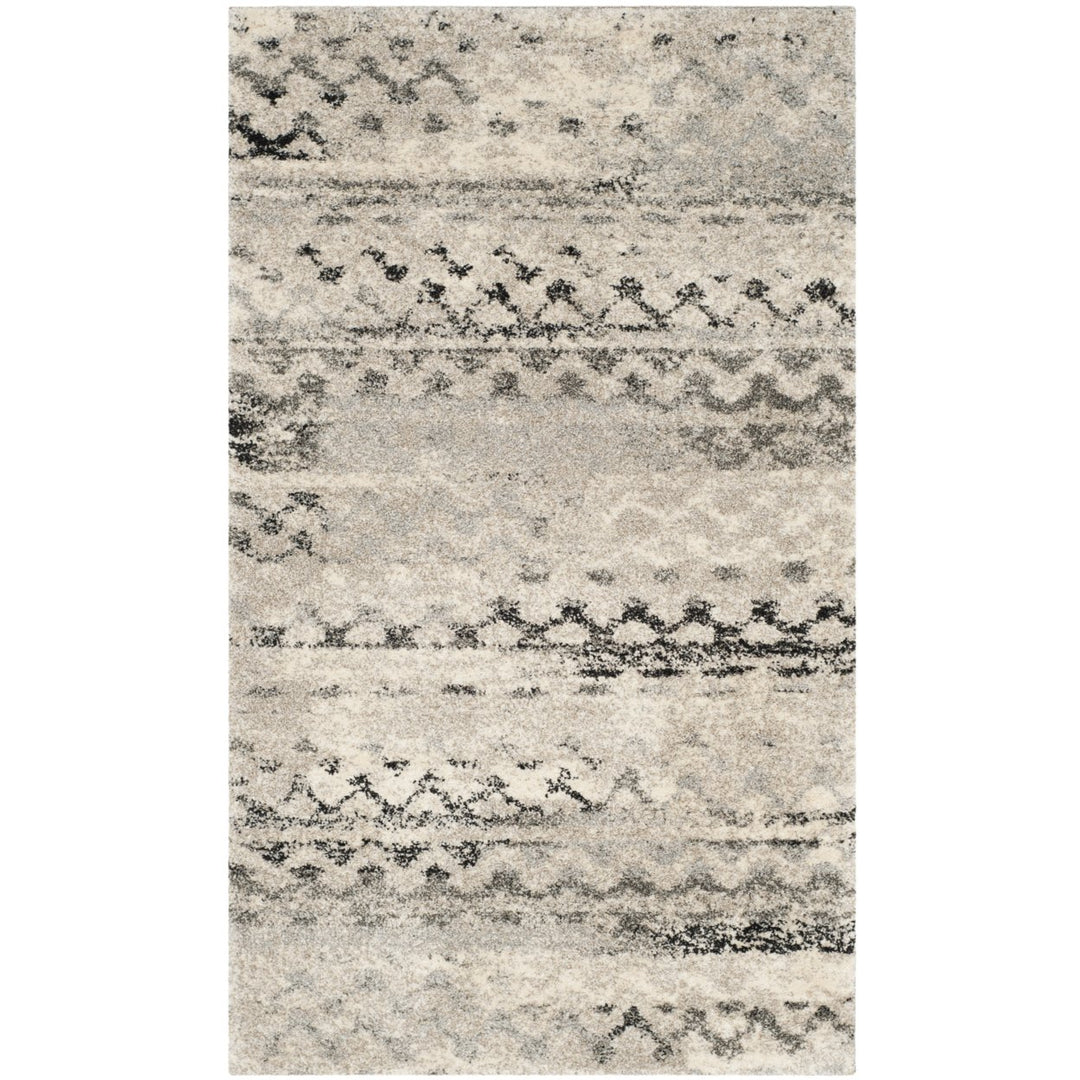 SAFAVIEH Retro Collection RET2136-1180 Cream / Grey Rug Image 1