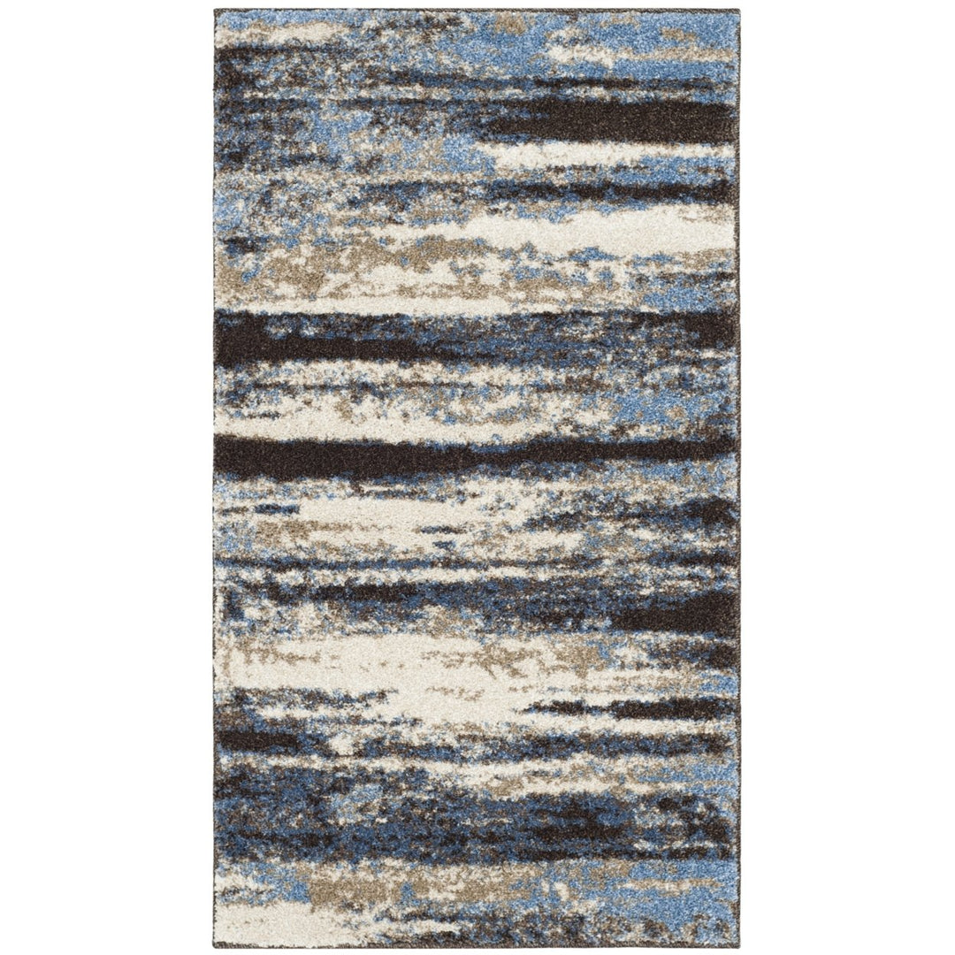 SAFAVIEH Retro Collection RET2138-1165 Cream / Blue Rug Image 1