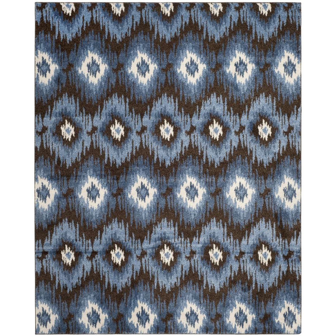 SAFAVIEH Retro RET2143-2865 Dark Brown / Blue Rug Image 1