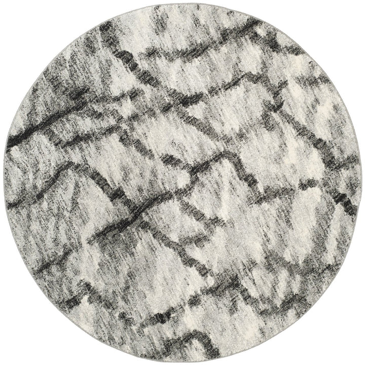 SAFAVIEH Retro RET2144-7990 Light Grey / Black Rug Image 1