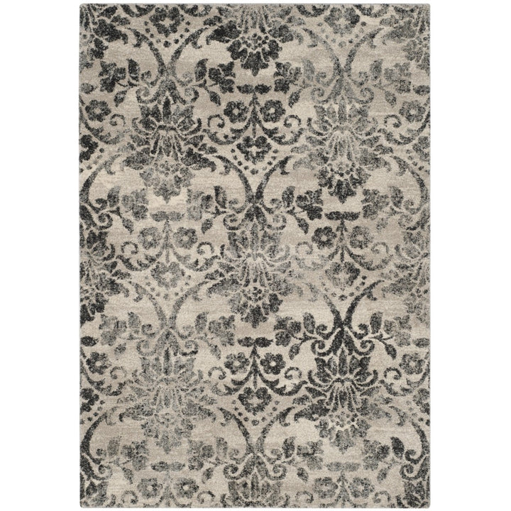 SAFAVIEH Retro Collection RET2184-1180 Cream / Grey Rug Image 1