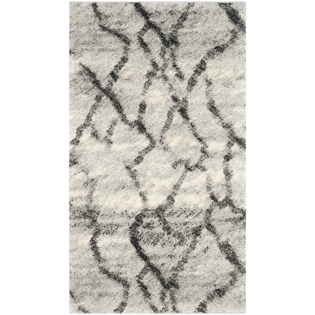 SAFAVIEH Retro RET2144-7990 Light Grey / Black Rug Image 1