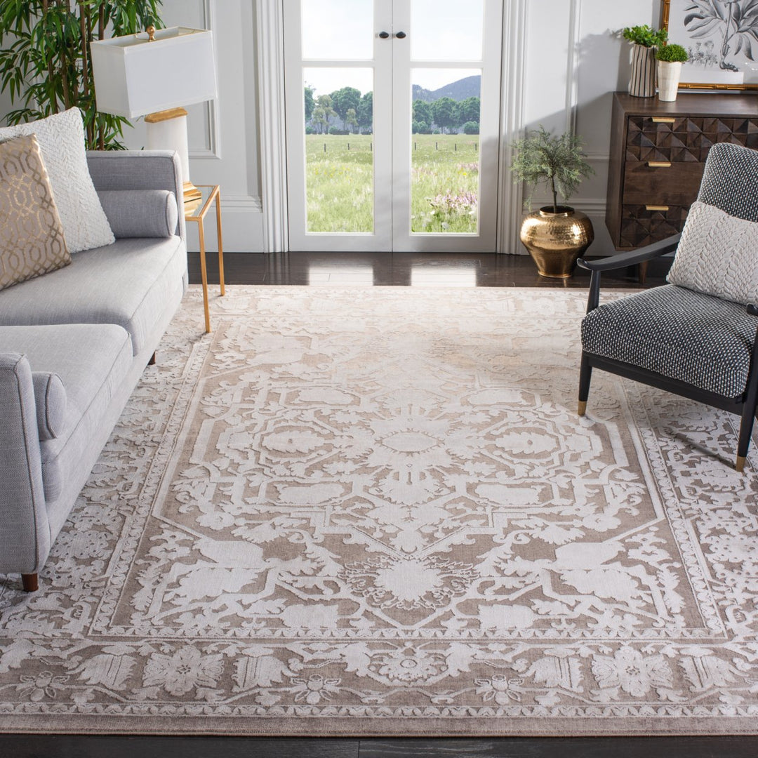 SAFAVIEH Reflection Collection RFT665A Beige / Cream Rug Image 1