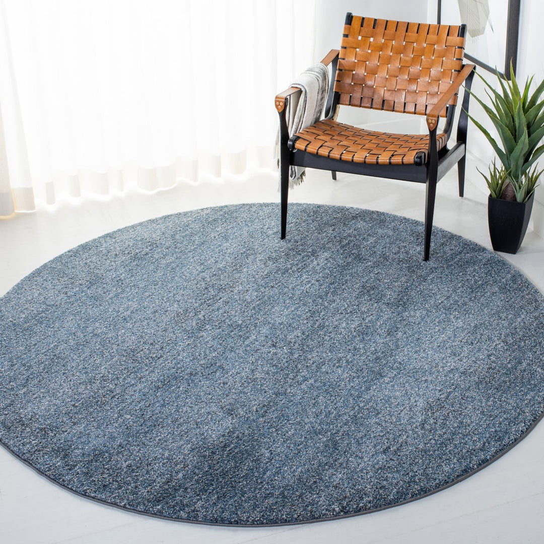 SAFAVIEH Retro Collection RET560M Blue / Grey Rug Image 2