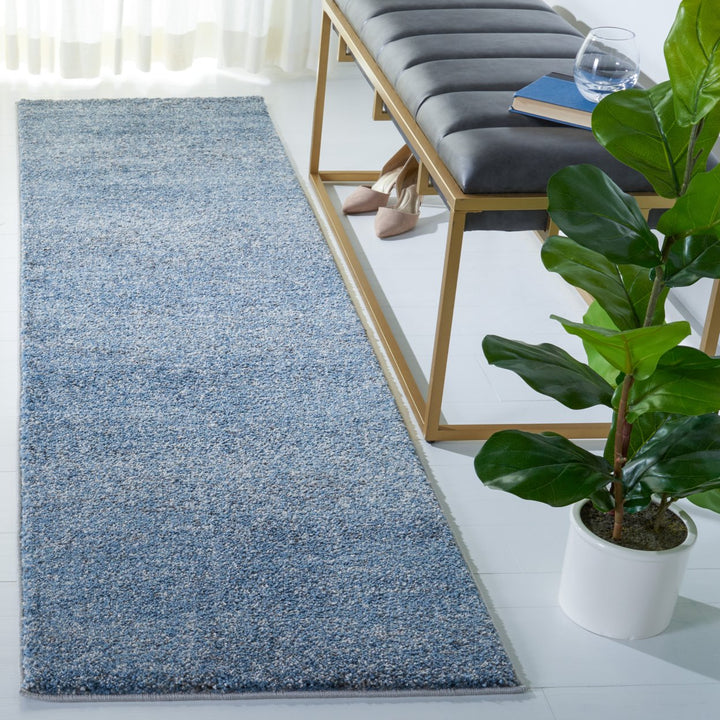 SAFAVIEH Retro Collection RET560M Blue / Grey Rug Image 3