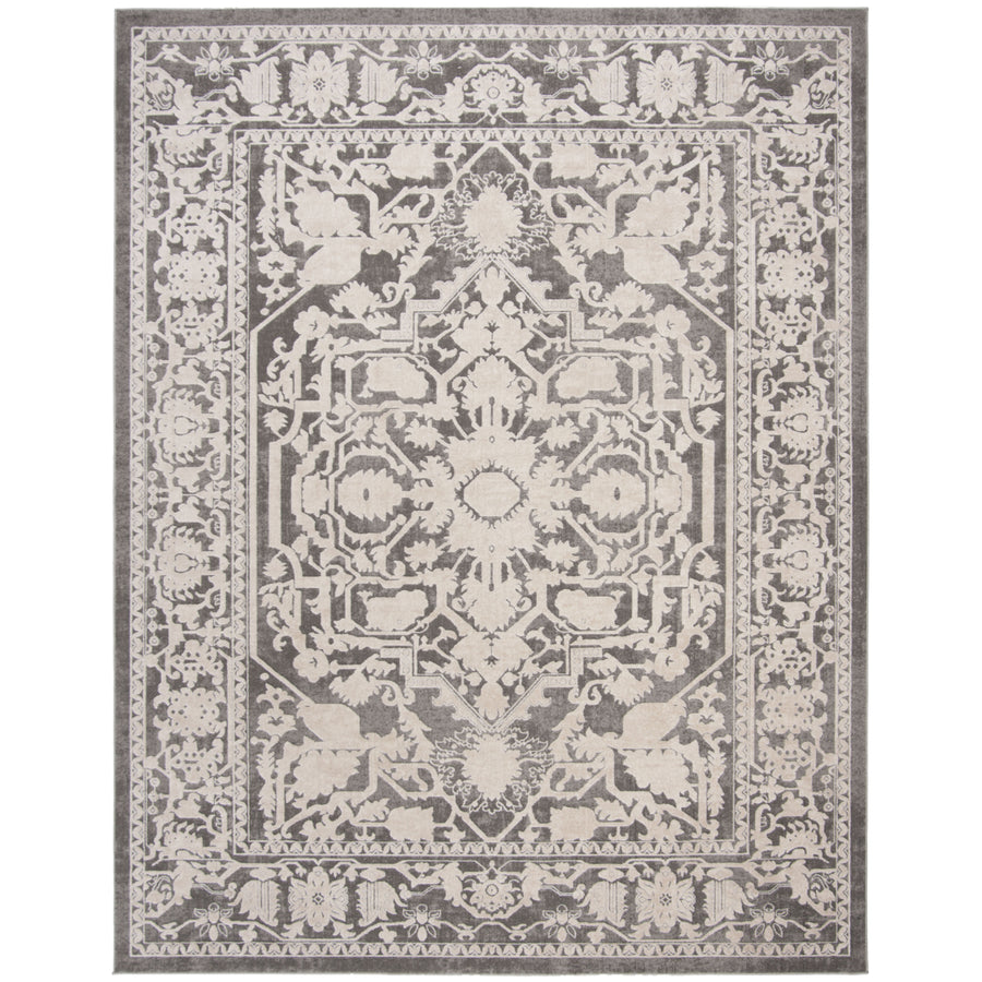 SAFAVIEH Reflection RFT665B Dark Grey / Cream Rug Image 1