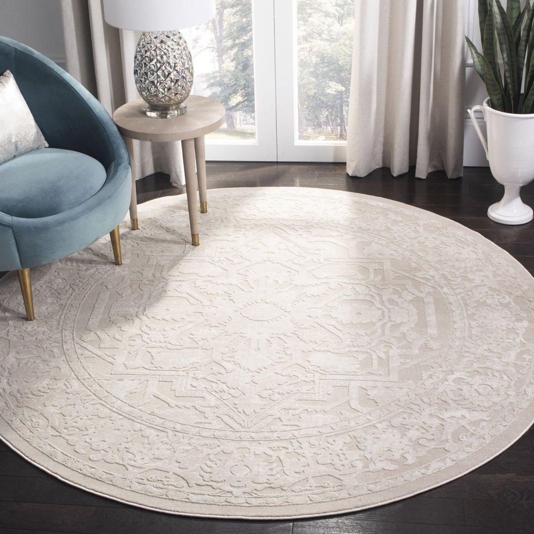 SAFAVIEH Reflection Collection RFT665D Creme / Ivory Rug Image 2